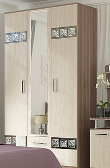 Недорогие Шкаф 3-х створчатый Коста-Рика с доставкой по Екатеринбургу предлагает интернет-магазин Мебелька! Здесь вы можете выбрать и купить спальные гарнитуры по доступной цене.