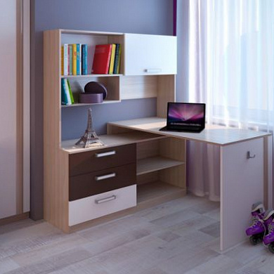 Недорогие Стол компьютерный Волкер Модуль 7 с доставкой по Екатеринбургу предлагает интернет-магазин Мебелька! Здесь вы можете выбрать и купить детскую мебель по доступной цене.