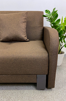 Диван-кровать Поло с подлокотниками Chocolate