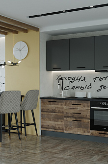 Недорогие Гарнитур кухонный Гранж-2550 с доставкой по Екатеринбургу предлагает интернет-магазин Мебелька! Здесь вы можете выбрать и купить мебель для кухни по доступной цене.