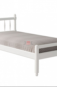 Кровать -10 двойная с фигурными спинками из массива 1200*2000