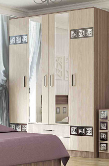 Недорогие Шкаф 4-х створчатый Коста-Рика с доставкой по Екатеринбургу предлагает интернет-магазин Мебелька! Здесь вы можете выбрать и купить спальные гарнитуры по доступной цене.