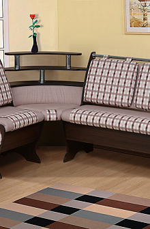 Недорогие Кухонный диван ДКУ-2/2 ткань с доставкой по Екатеринбургу предлагает интернет-магазин Мебелька! Здесь вы можете выбрать и купить мебель для кухни по доступной цене.