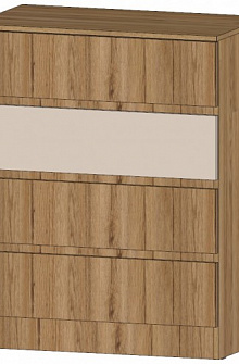Комод Ленора 4 ящика Дуб вотан/Кашемир