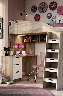 Недорогие Кровать-чердак Сэнди с доставкой по Екатеринбургу предлагает интернет-магазин Мебелька! Здесь вы можете выбрать и купить детскую мебель по доступной цене.