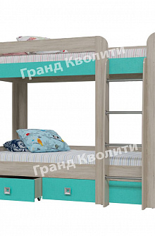 Недорогие Кровать 2-х ярусная с двумя ящиками  Сити с доставкой по Екатеринбургу предлагает интернет-магазин Мебелька! Здесь вы можете выбрать и купить детскую мебель по доступной цене.