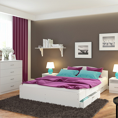Недорогие Спальня Осло с доставкой по Екатеринбургу предлагает интернет-магазин Мебелька! Здесь вы можете выбрать и купить спальные гарнитуры по доступной цене.