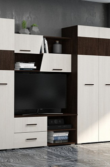 Недорогие Гостиная Оливер анкор св/венге с доставкой по Екатеринбургу предлагает интернет-магазин Мебелька! Здесь вы можете выбрать и купить Гостиная Оливер анкор св/венге по доступной цене.