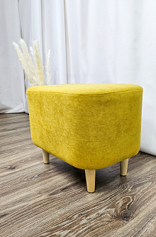Пуф Lekki yellow овальный