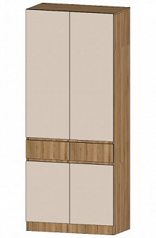 Шкаф Ленора 2х ств. Дуб вотан/Кашемир