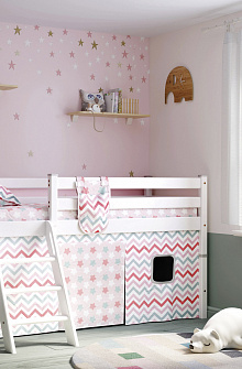 Недорогие Кровать Соня вариант 12 низкая с наклонной лестницей с доставкой по Екатеринбургу предлагает интернет-магазин Мебелька! Здесь вы можете выбрать и купить детскую мебель по доступной цене.